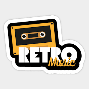 Retro Music Sticker